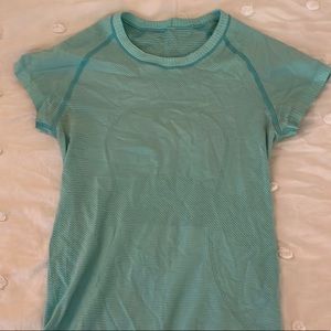 Blue lululemon short sleeve swiftly tech shirt